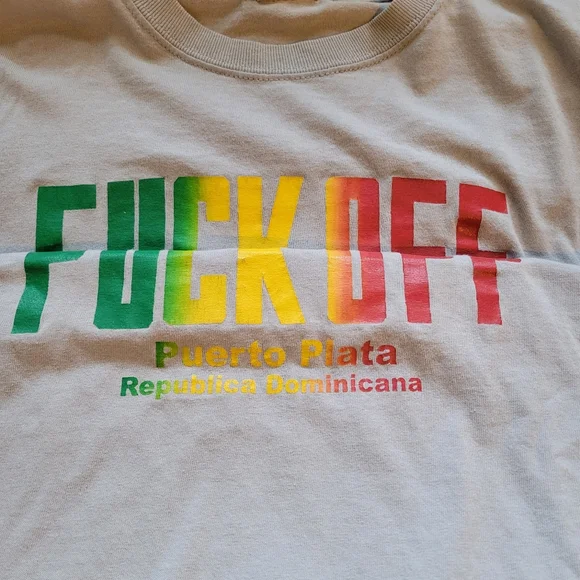 Mens "Fuck off" small tshirt - Picture 3 of 3